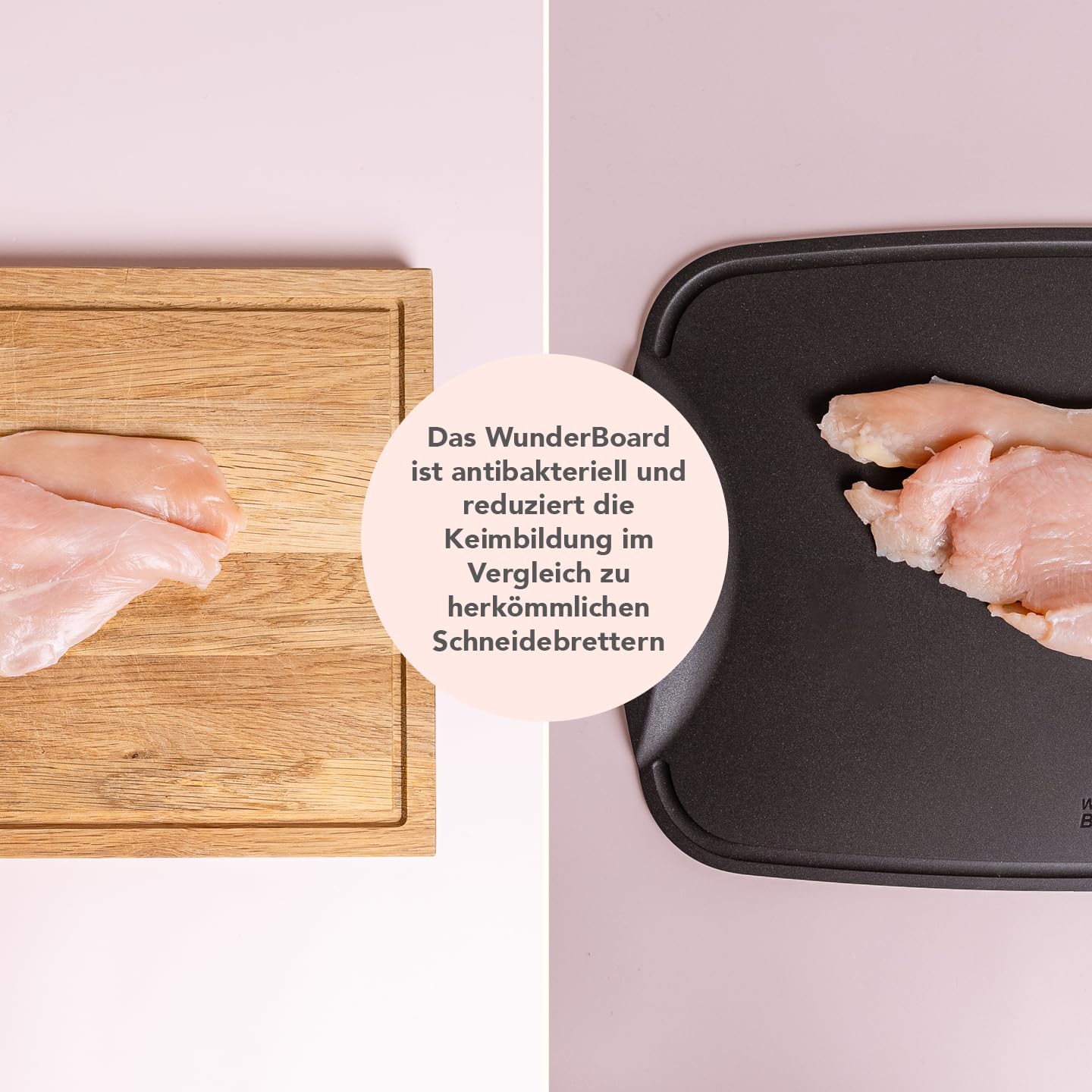 Wundermix – WunderBoard V2 Schneidebrett – 3er Set – Midnight Black | Flexibel & messerschonend, Schneidematte & Einfüllhilfe, hochwertiges Schneidebrett, spülmaschinengeeignet