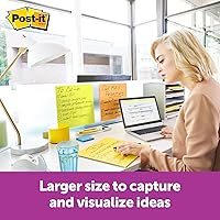 Vista 3 de Post-it Super Sticky Big Notes, 11 in x 11 in, 1 Pad, 2X The Sticking Power, Yellow, Recyclable (BN11), 3 Pack