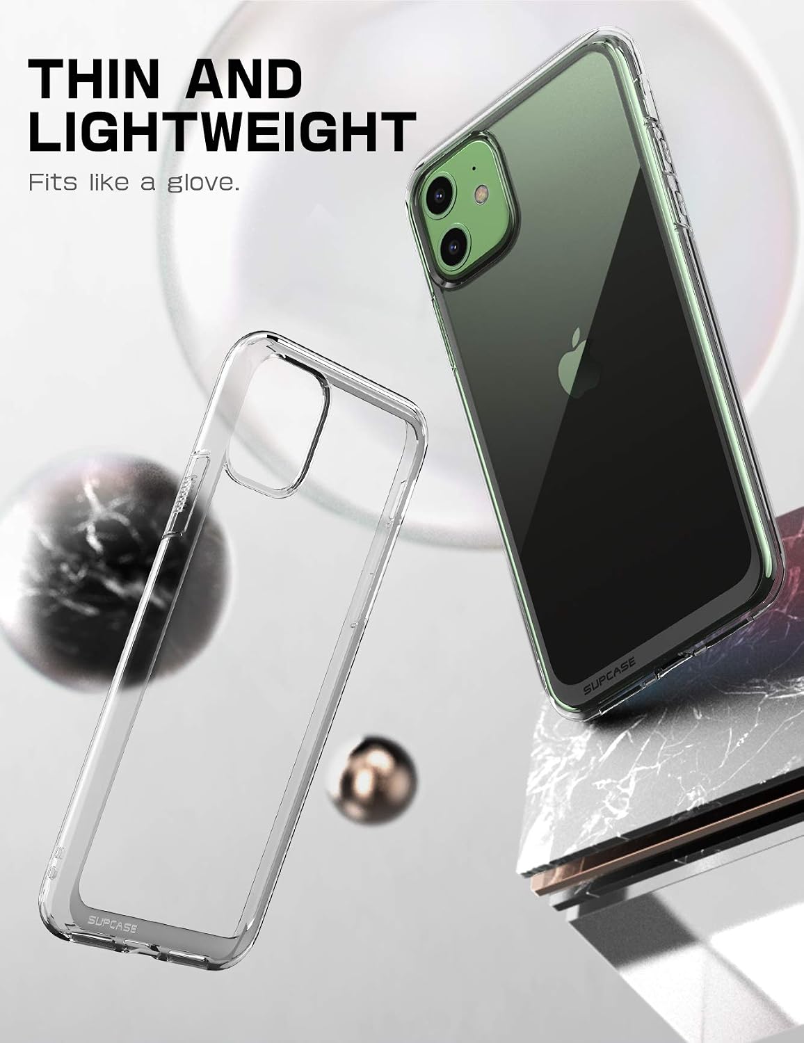 SUPCASE Unicorn Beetle Style Series Case Designed for iPhone 11 6.1 Inch (2019 Release), Premium Hybrid Protective Clear Case (Clear)
