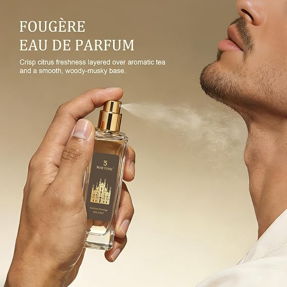 Milano Eau de Parfum for Men, 1.0 fl oz, Long Lasting Unisex Citrus Woody Fragrance, Bergamot, Mandarin, Tea & Sandalwood Notes, Ideal for Special Occasions, Thoughtful Gift for Gentlemen