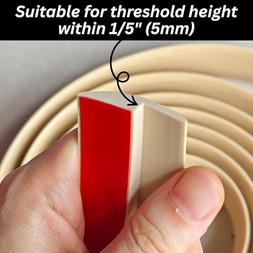 Miniatura 7 de Tira de transición de suelo autoadhesiva para suelos de madera, baldosas de vinilo, cubierta de transición laminada, borde recortado, umbral de