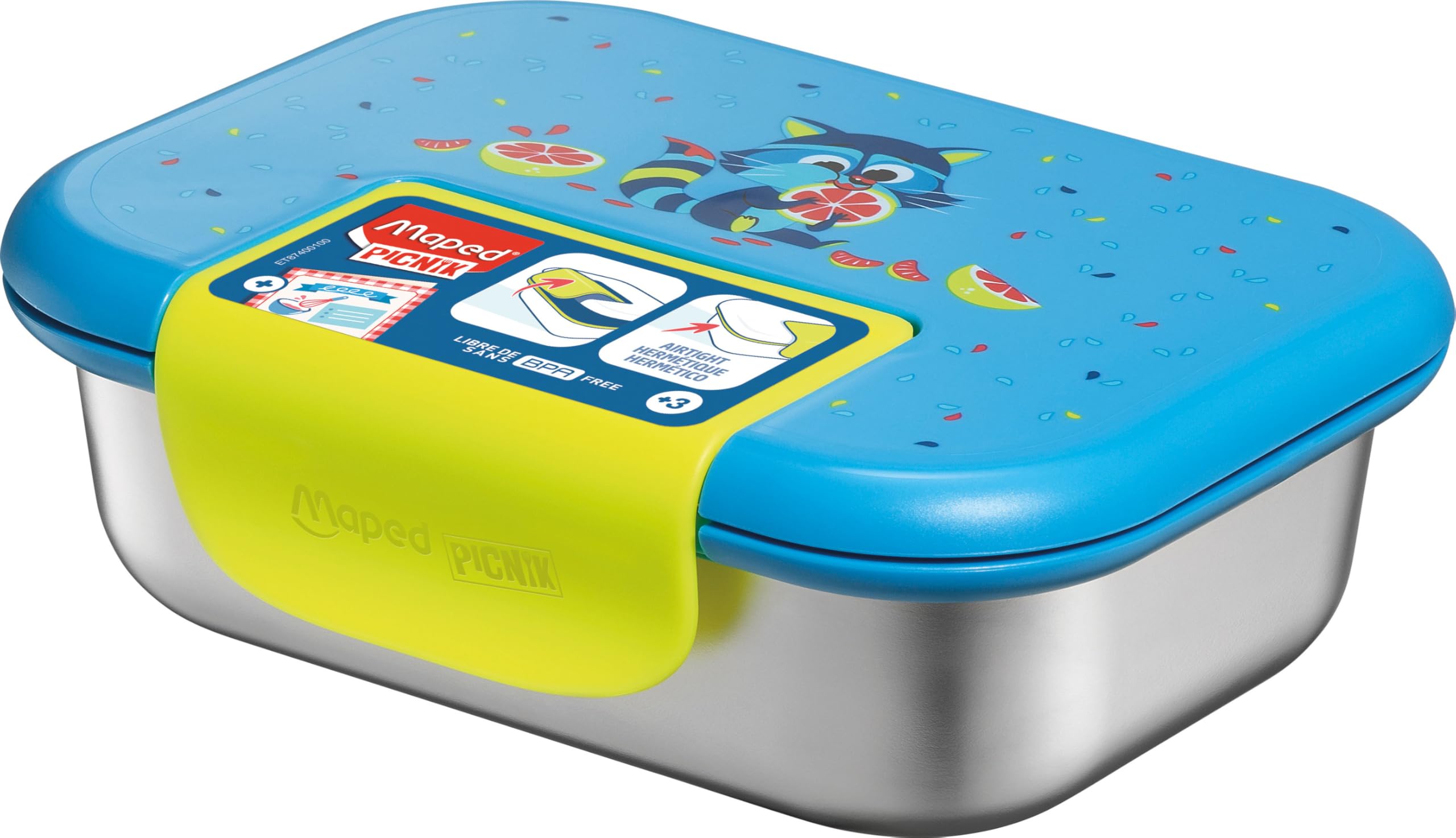 MAPED PICNIK Food container Stainless Steel 900ML MINIZ Raccoon