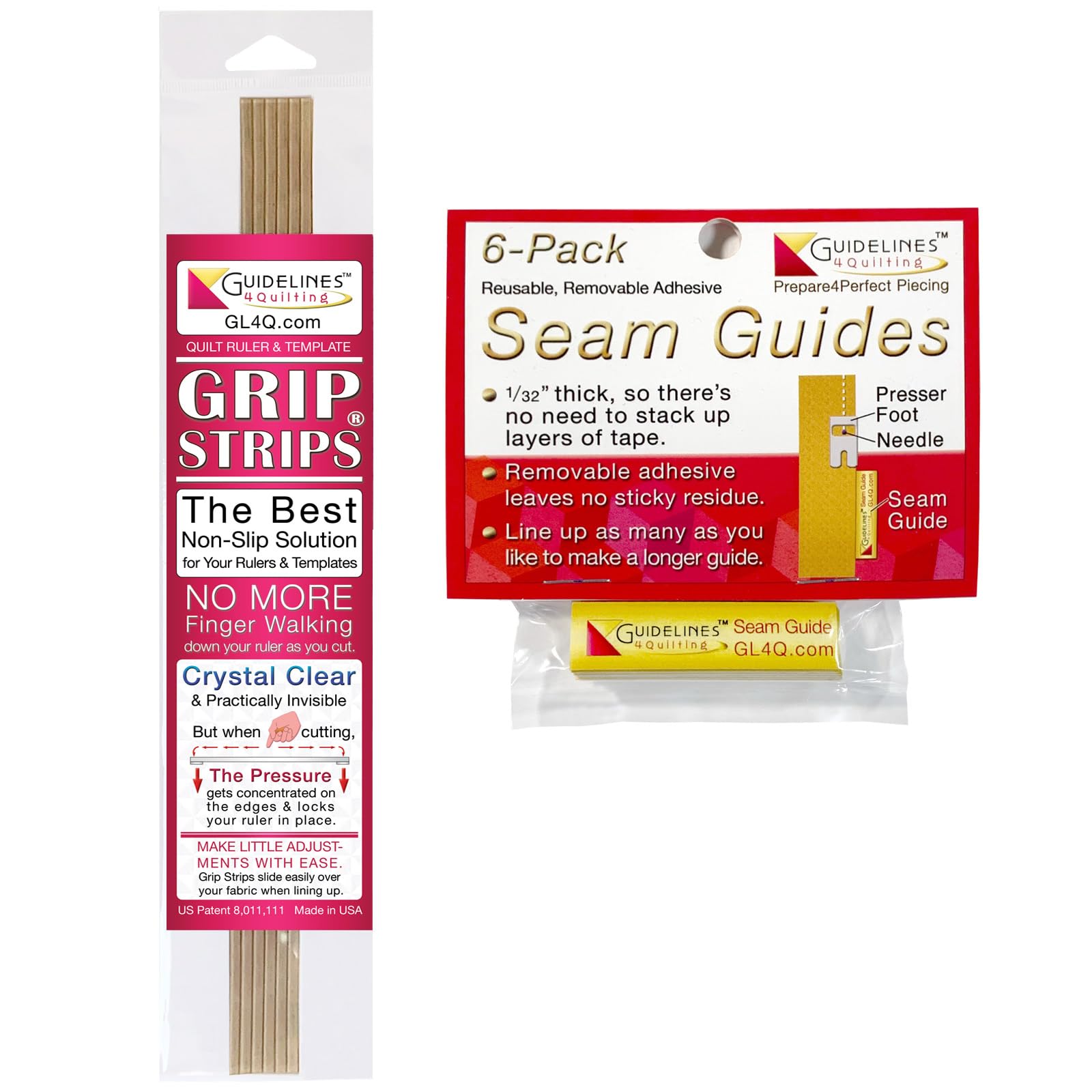 Grip Strips and 6-Pack Seam Guides Bundle