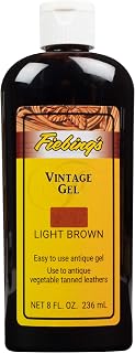 Fiebing's Vintage Gel - Light Brown 8oz - Antique Gel for Leather