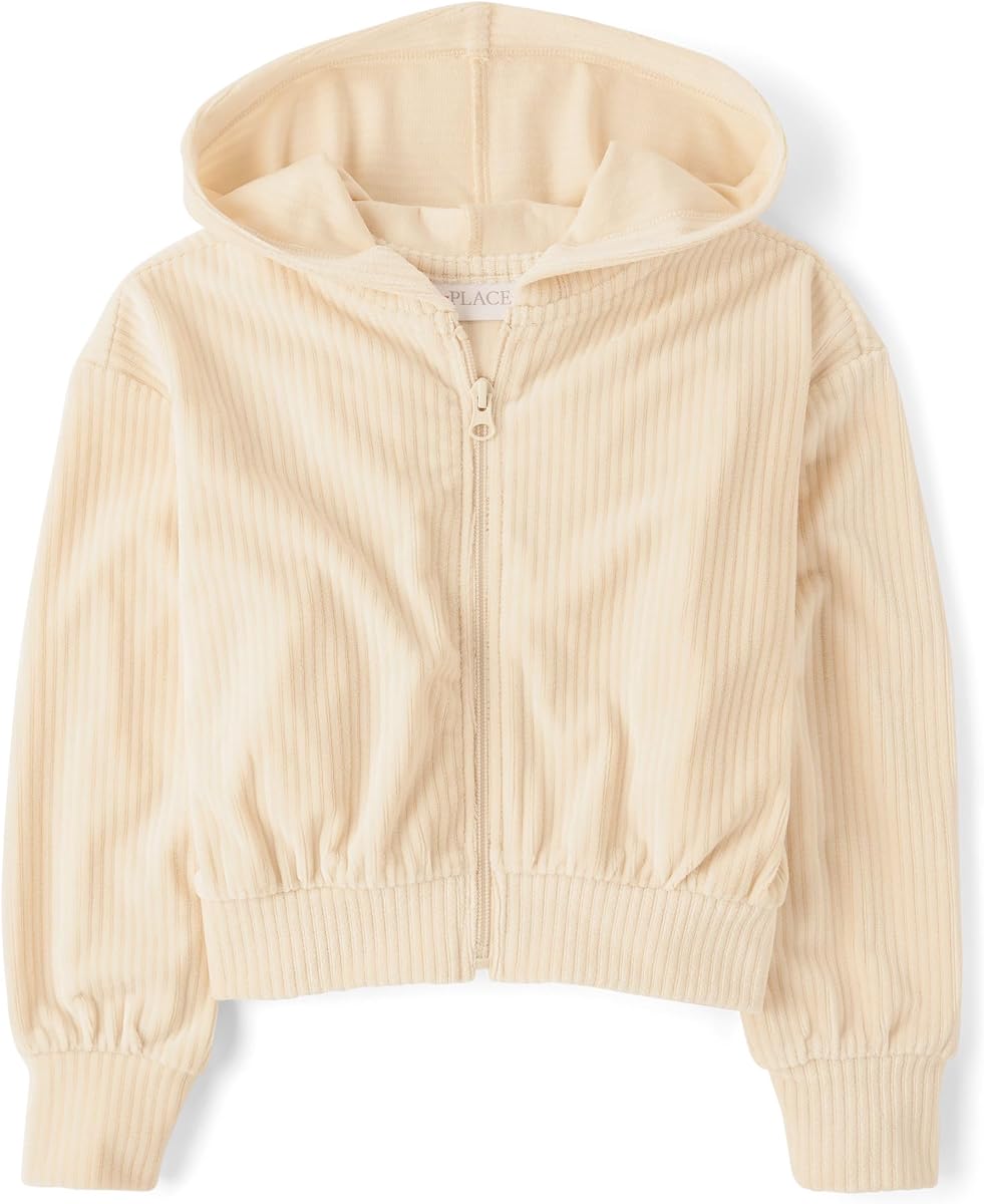 Forro polar con capucha The Children's Place para niña Full Zip Up