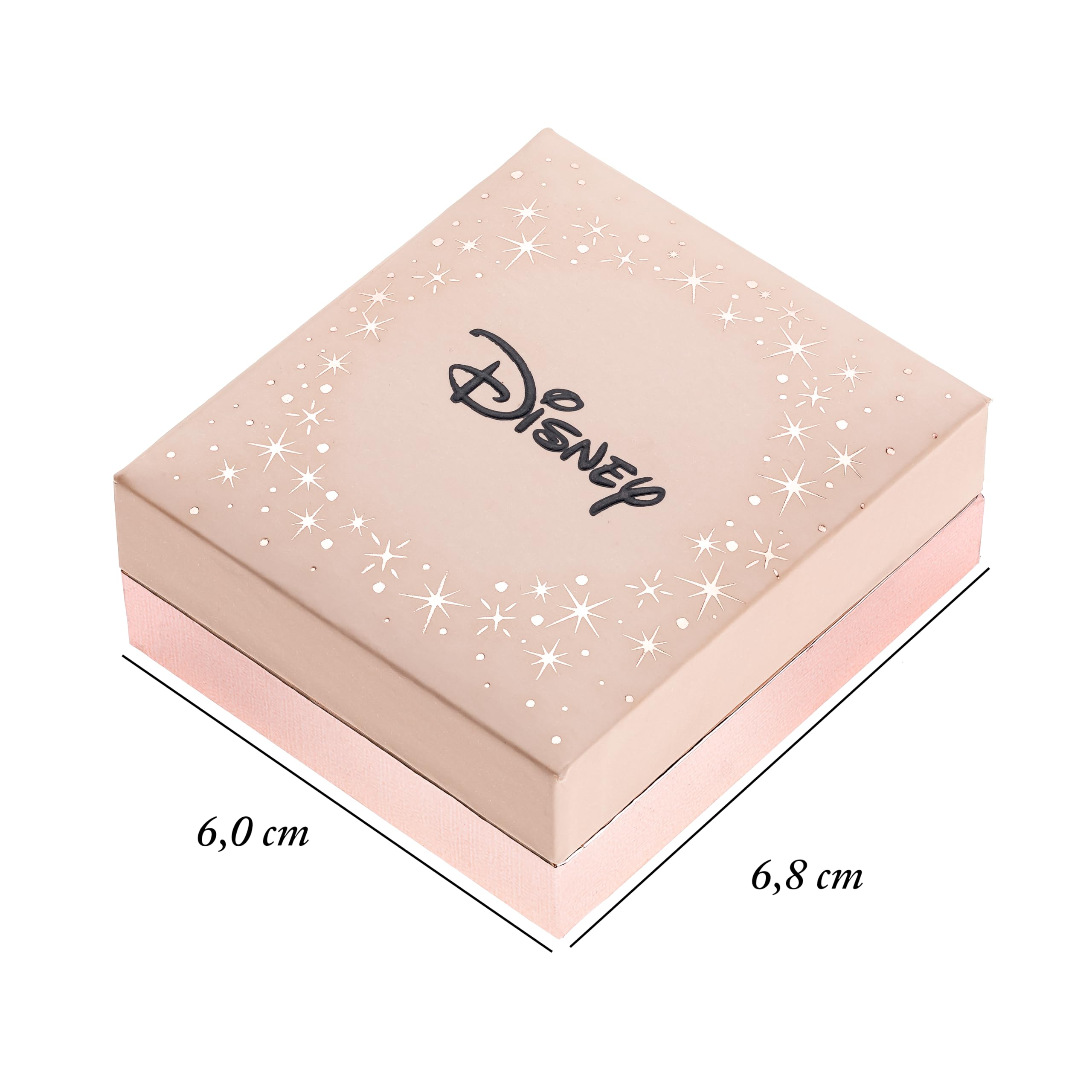 Orecchini Minnie Mouse a Bottone con Pietra Portafortuna Disney da Donna in Argento, Gioielli Disney, Impreziosito da Zirconia