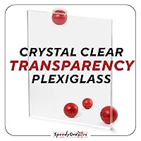 Vista 4 de Hoja de plexiglás acrílico transparente, hojas de plexiglás acrílico de 24 x 24 pulgadas y 1/4 de pulgada, hoja acrílica transparente de 1/4
