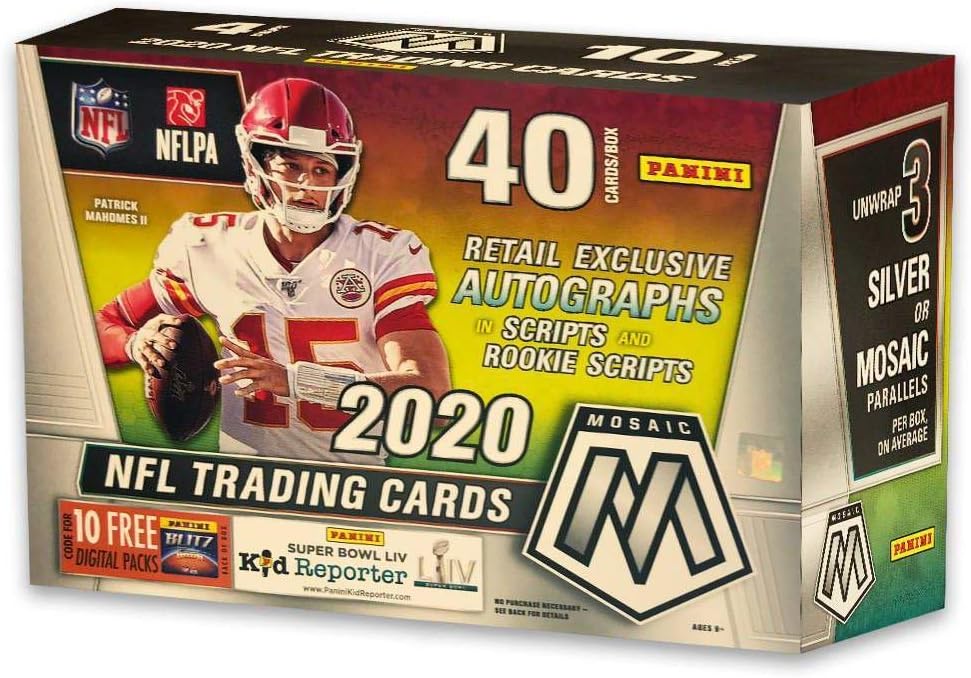 2020 Panini Mosaic NFL Football MEGA box (40 cards/box)