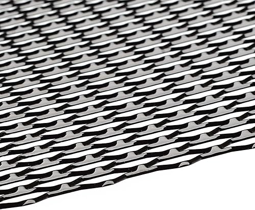 Miniatura 87 de AggAuto Malla universal para parrilla de automóvil de 40 x 13 pulgadas, de acero inoxidable revestido de cloruro de polivinilo, rejilla