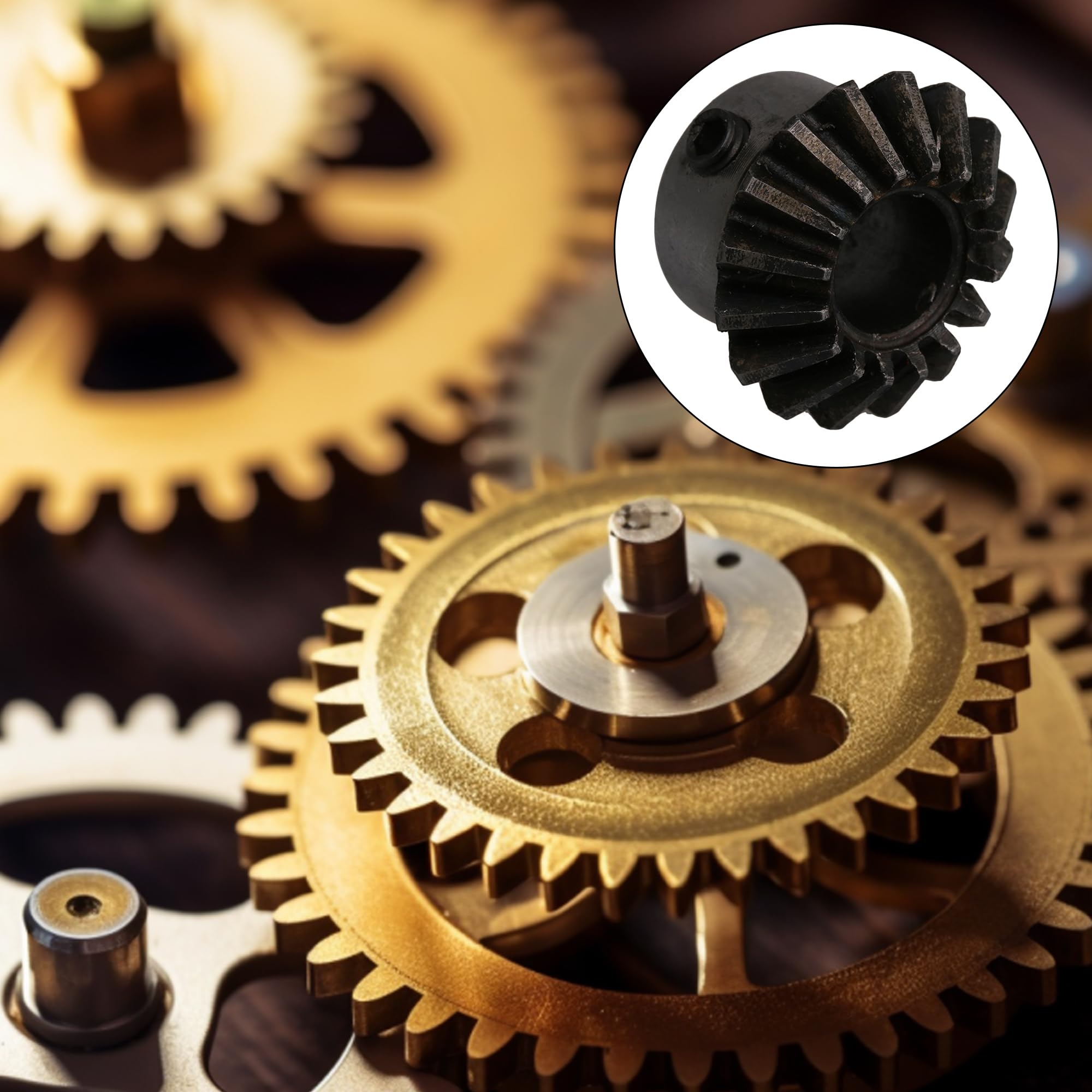 Yibuy Kegelzahnrad, 16 Zähne, 1,5 Modul, 10 mm Lochdurchmesser, 4 Stück