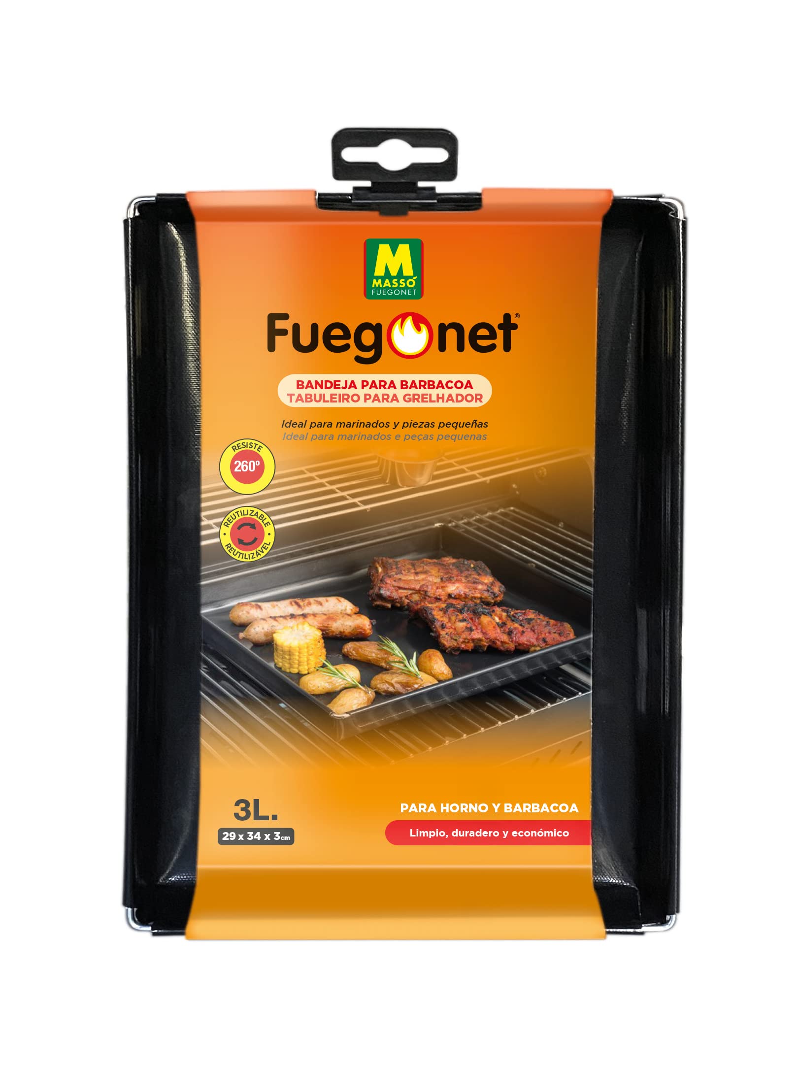 Fuegonet Bandeja 3 L para Barbacoa