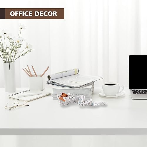 Vista 5 de GRAPMKTG Decoración para el hogar, lectura de pulpa, estatua de pensador, escultura estética, decoración de habitación, decoración abstracta moderna