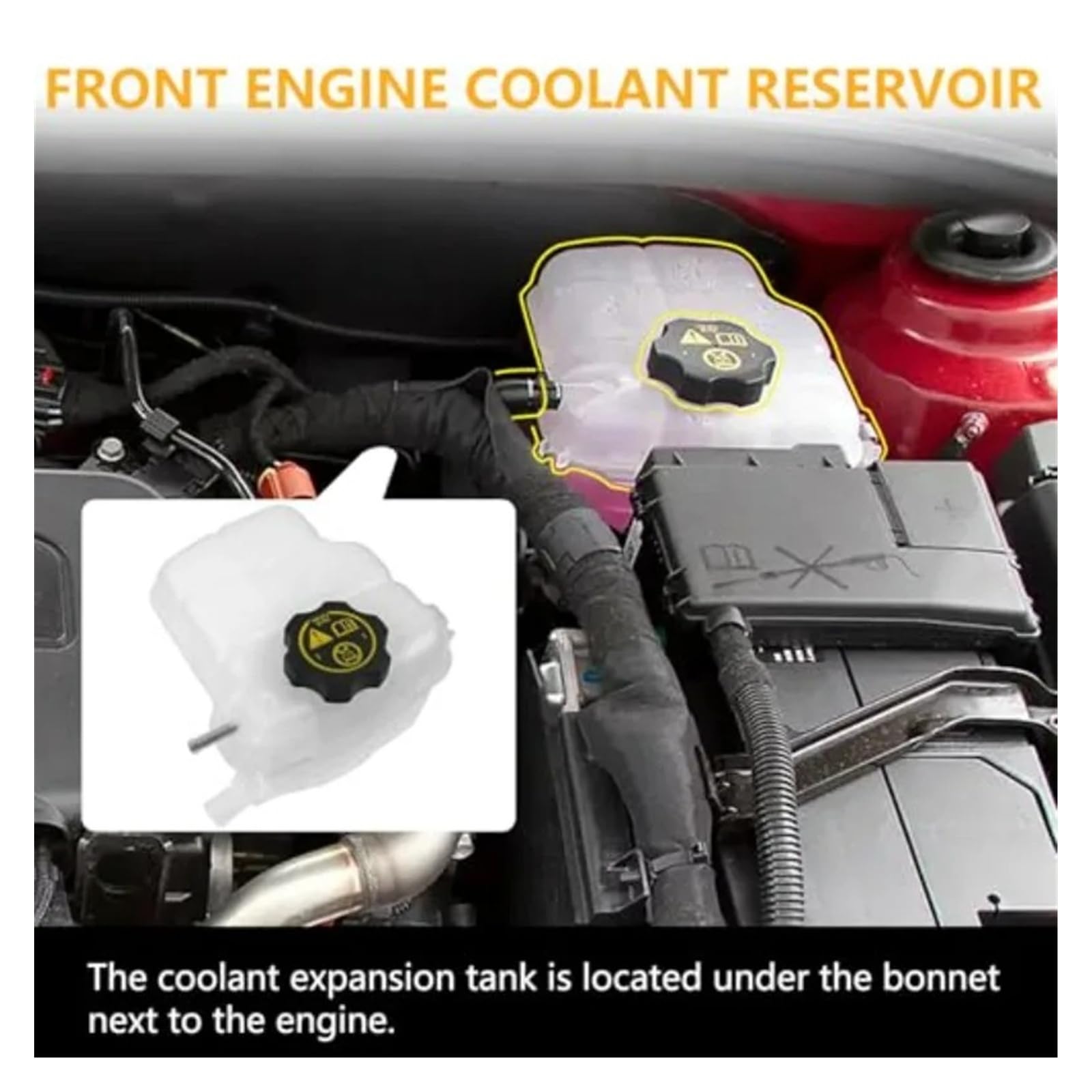 Réservoir Liquide Refroidissement Radiateur Pour Chevrolet Pour Cruze Pour Orangé Pour Buick Pour Cascada Pour Verano 13393368 13505353 Vase De Liquide De Refroidissement