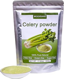 MOCKRAND Pure Celery Powder 17.64 oz, Fresh Celery Juice Powder, No Additives, Celery Powder for Seasoning, Cooking and Baking