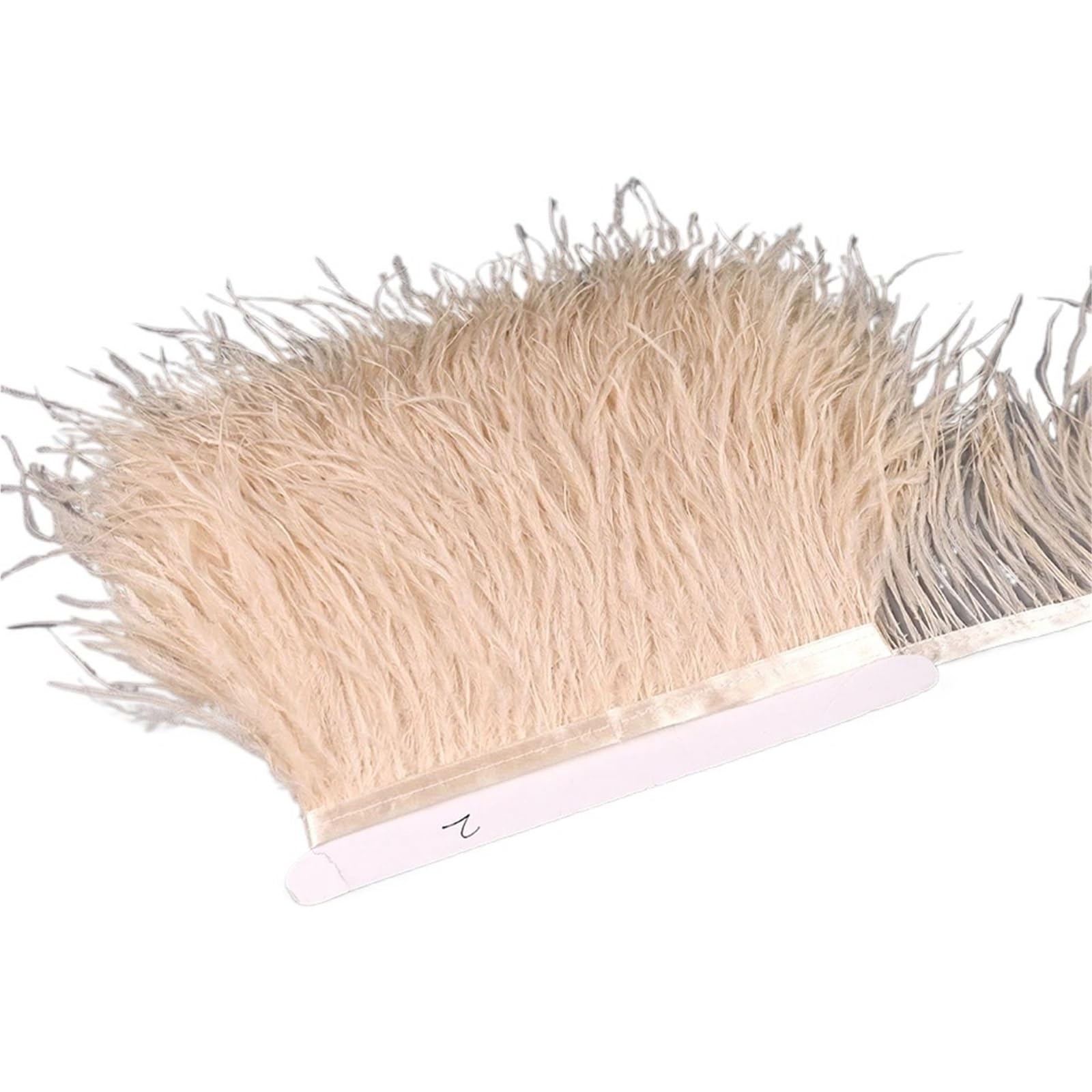 nastro Pennacchi Piume di struzzo da 10-15 cm su nastro con frange e finiture for cucire rifiniture in abiti abito Costume(23,10 meters)