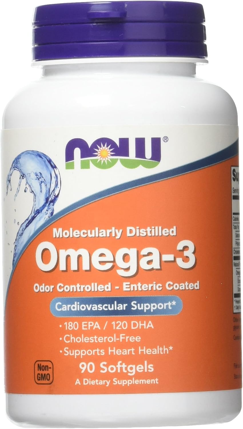Molecularly Distilled Omega-3 Now Foods 90 Softgel