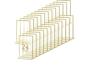 Hoteam 24 Pack 5x7 Gold Frames Bulk Picture Wedding Table Number Holder