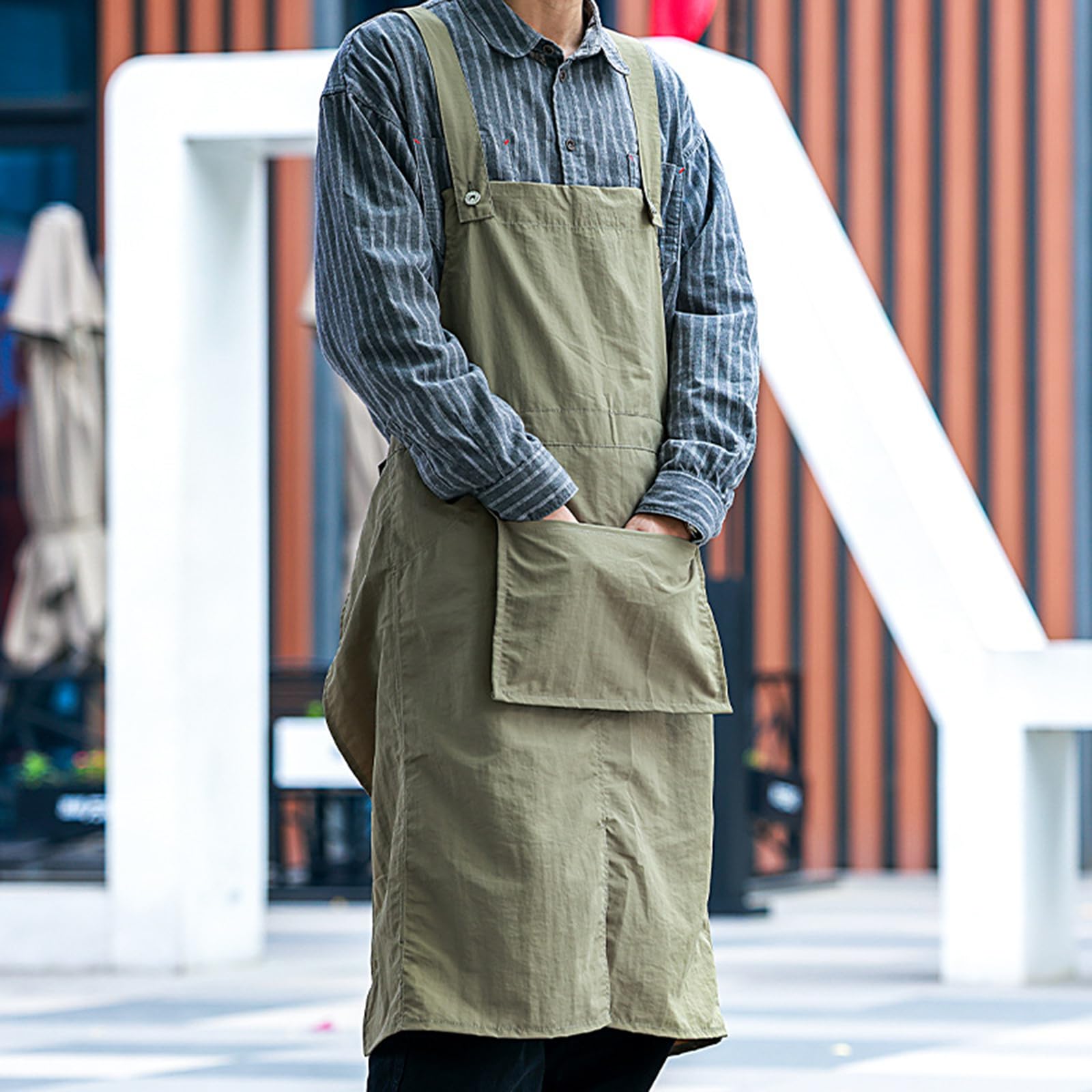 Tabliers, Tabliers de chef for femmes et hommes, tablier travail imperméable à dos croisé for cuisine, restaurant