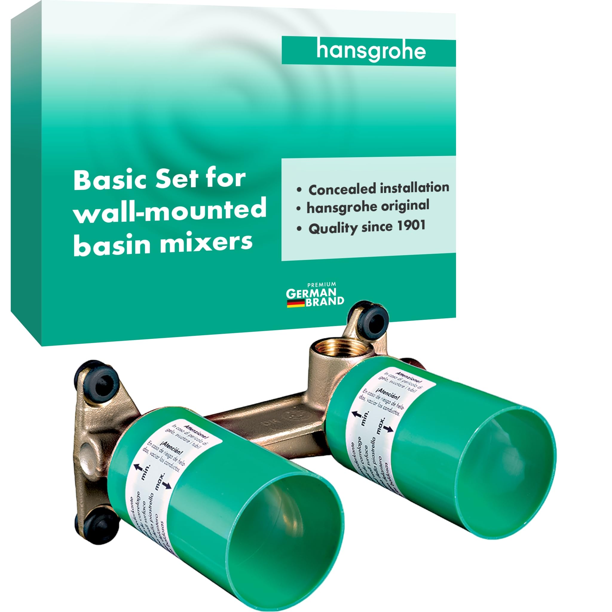 hansgrohe corps d'encastrement pour mitigeur de lavavo encastré au mur, 13622180