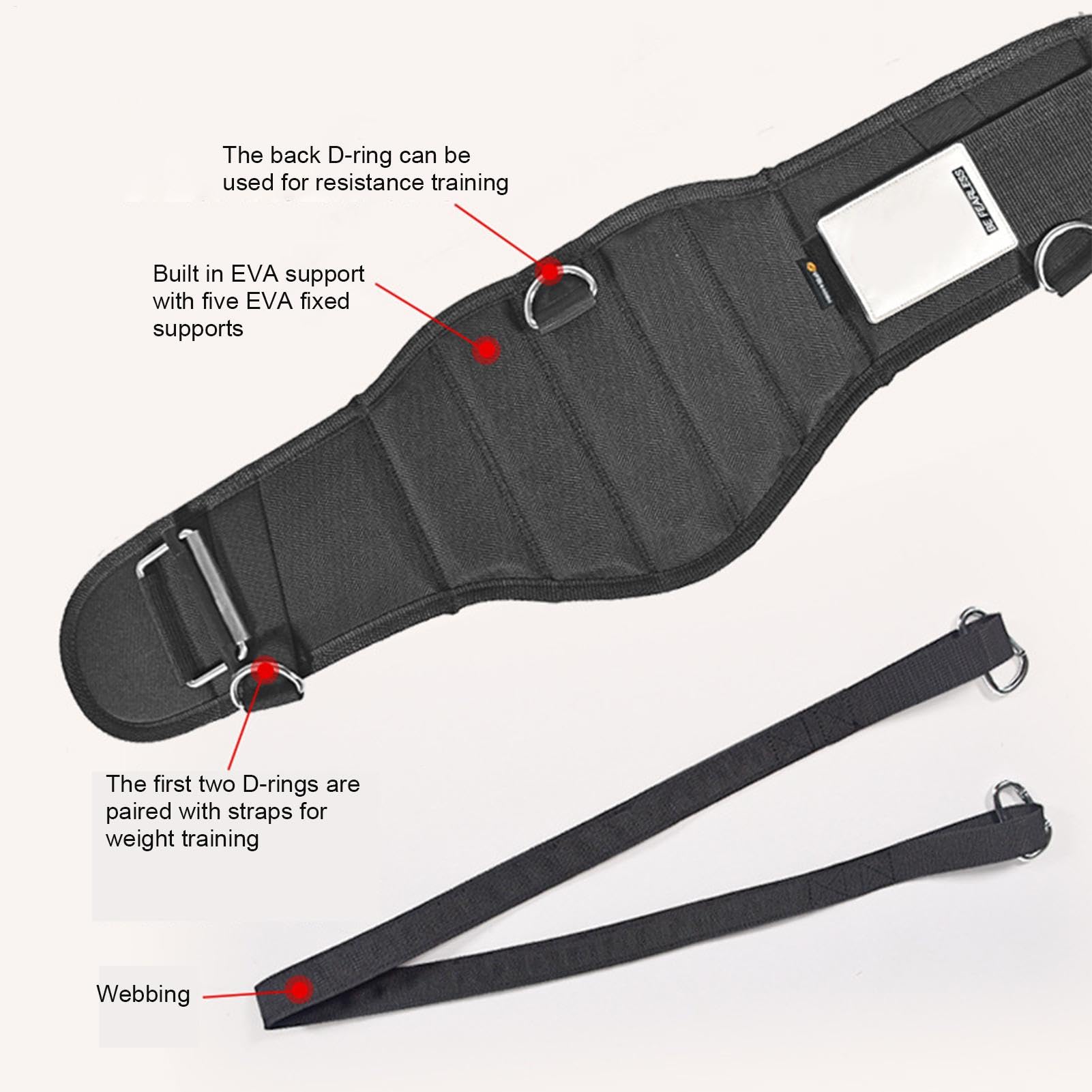 Gewichteter Dip Klimmzuggürtel, atmungsaktiver Gewichthebergürtel, EVA-Rückenstützgurt, strapazierfähige Nylon-Edelstahlkette (Herren, Damen), Krafttraining, Bodybuilding, Fitness