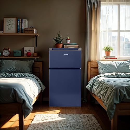 Miniatura 8 de Frigidaire Refrigerador compacto con congelador superior, refrigerador de 2 puertas con 3.2 pies cúbicos, serie contemporánea, azul