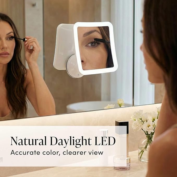 Espejo de Maquillaje con Luz LED y Aumento 10X Fancii - Portátil, Inalámbrico miniatura 5