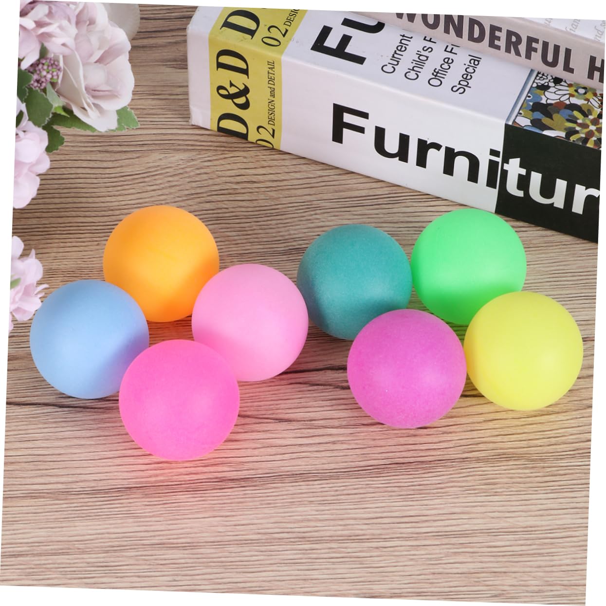 OSOLADY 40mm Table Tennis Balls 100pcs Mixed Colors Plastic Seamless Pong Balls Ideal for Games Events and Fun