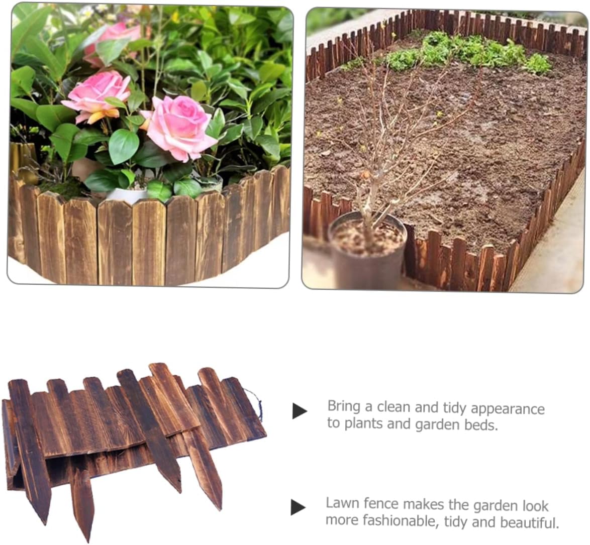 Toyvian Garden Edging Border Fence Decor Flexible and for Lawn Decoration for Flower Beds and Vegetable Gardens Easy Installation Height