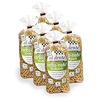 Vista 1 de Al Dente Carba-Nada Fusilli - Bajo en carbohidratos, alto en proteínas, apto para dieta cetogénica y de puntos, fideos artesanales para pasta
