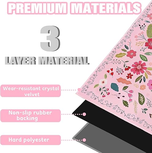 Miniatura 4 de Tapete para silla de oficina para suelo de madera dura, 36 x 48 pulgadas, alfombras de oficina para videojuegos, sillas rodantes de computadora,