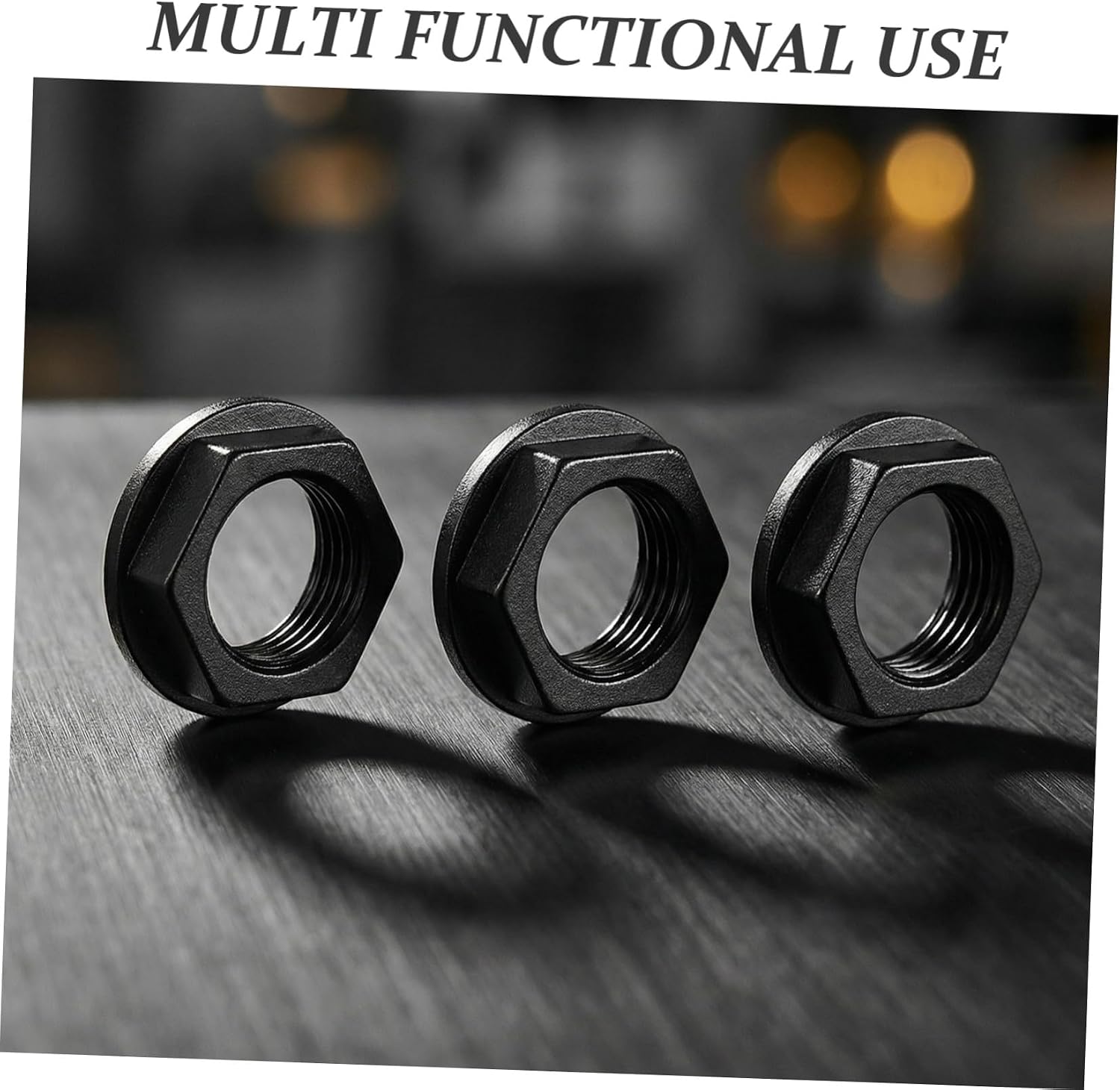 100pcs Headphone Jack Nut for Audio Devices, Black Plastic