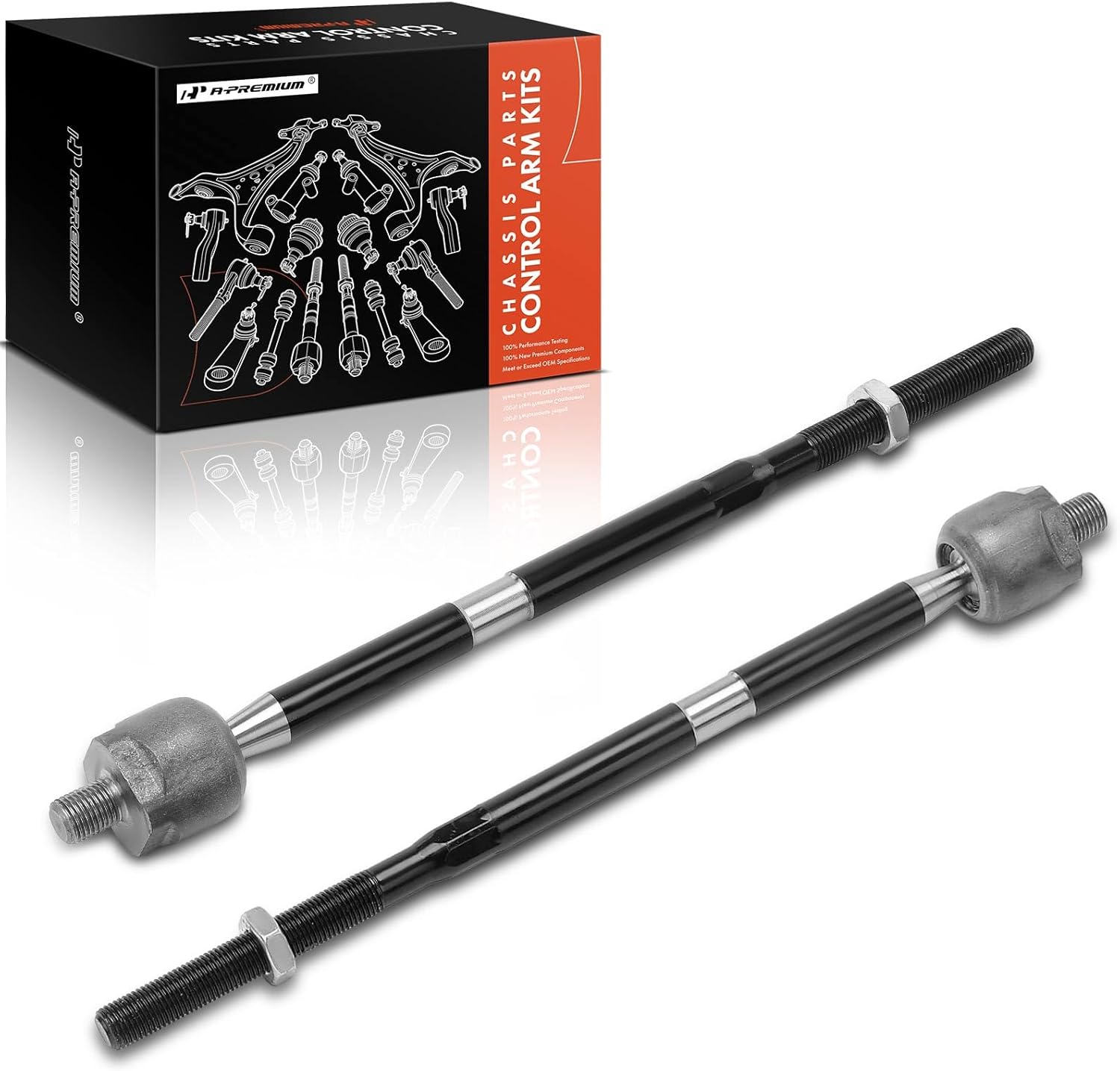 A-Premium 2 x Front Inner Tie Rod Ends, Compatible with Ford Escape 2005-2007, Mercury Mariner 2006-2007