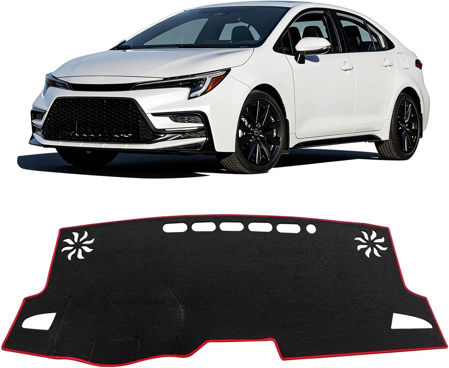 Dash Cover for Toyota Corolla 2014 2015 2016 2017 2018, Dashboard Cover mat Custom fit for Toyota Corolla 2014-2018,Protective Dashboard Accessory (Gray)