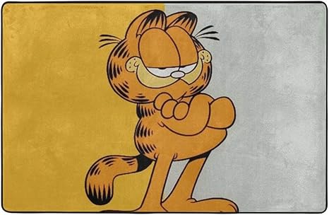 Amazon Co Jp かわいいガーフィールド カーペット フランネル 滑り止めマット 防ダニ 抗菌 防臭 リビング 寝室 オールシーズン対応 100 150cm ホーム キッチン