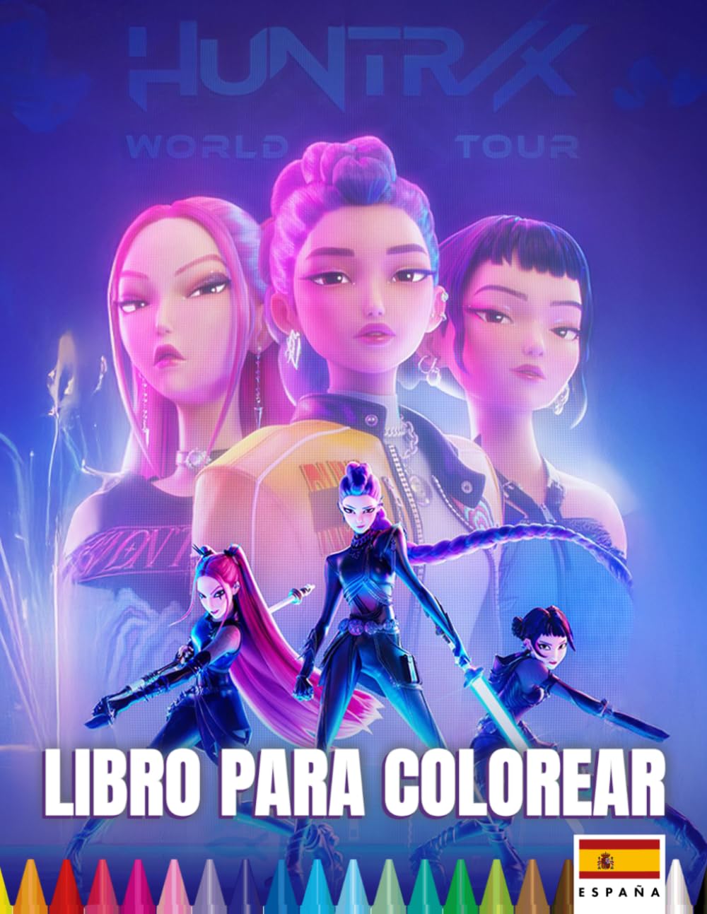 Libro para colorear Fantasía Otaku
