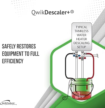 QwikDescaler+ Concentrated Tankless Water Heater Descaler Solution (Kit)
