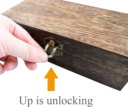 Miniatura 4 de Caja de almacenamiento de madera con 100 fundas transparentes para coleccionar dinero, organizador de fundas de monedas, soporte para billetes de