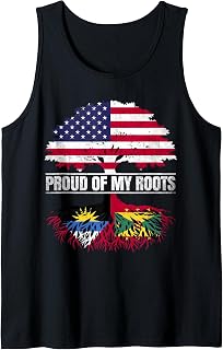 Antiguan Grenadian Heritage Proud of Roots Antigua Grenada Tank Top