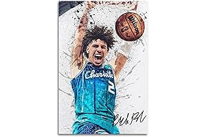 HPDT LaMelo Ball Signed Poster Room Aesthetic Gym Canvas Print