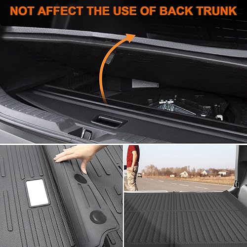 Miniatura 5 de Tapete de carga + alfombrillas para respaldo trasero para Jeep Grand Cherokee, tapete antideslizante de TPE para maletero para accesorios Grand