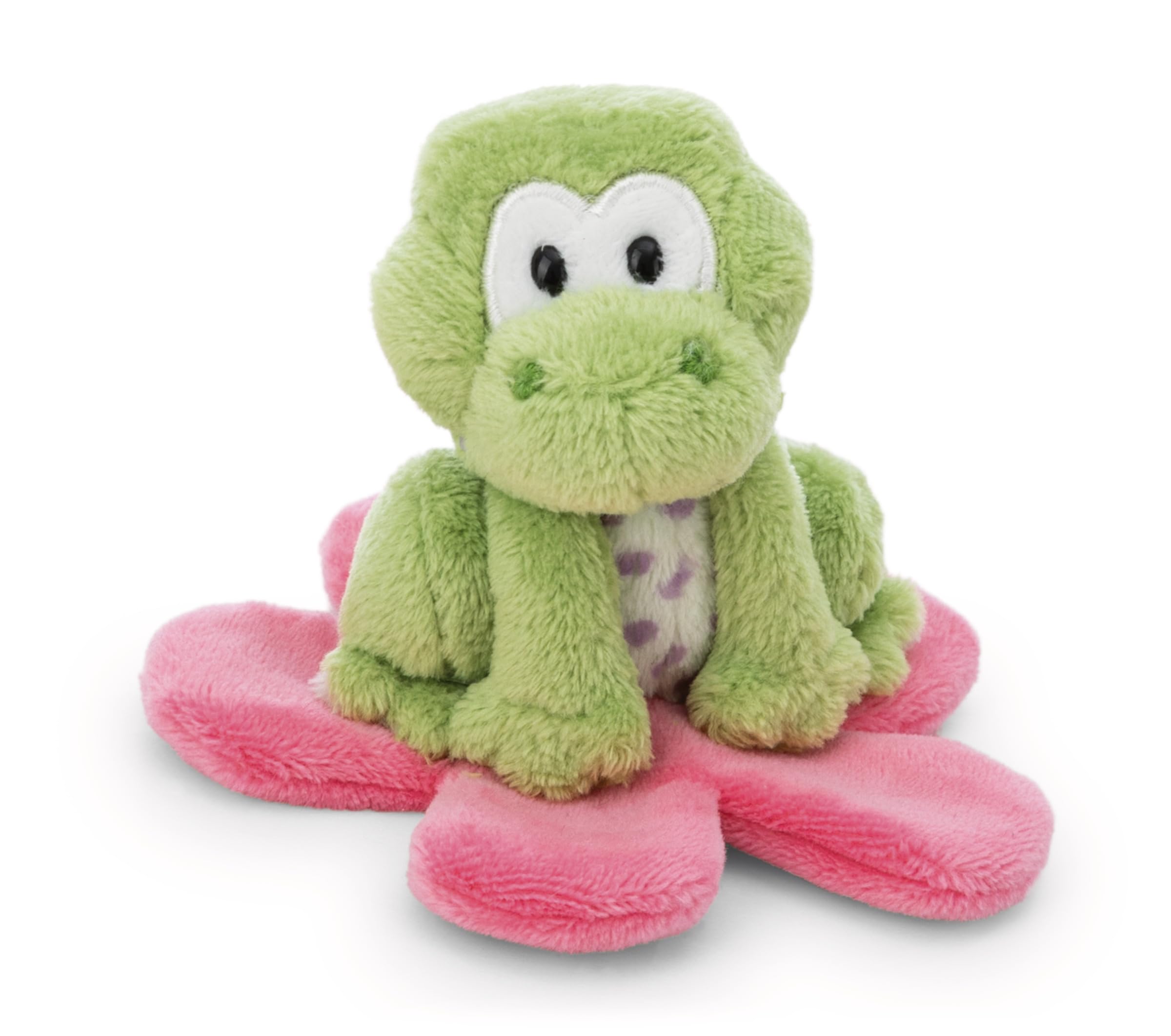 NICI 62280 Cuddly Toy, Fridolin Frog on a Water Lily, 7 cm, Green, Soft Plush Toy, Cute Stuffed Toy for Cuddling and Playing, Great Gift Idea for Children and Adults