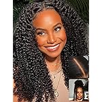 UNICE Bye Bye Knots Glueless Wigs Pre Plucked Jerry Curly 7x5 Pre Cut Lace Front Wigs Human Hair Bleached Knots Pre Everything Put and Go Black Wig Natural Hairline 16 inch