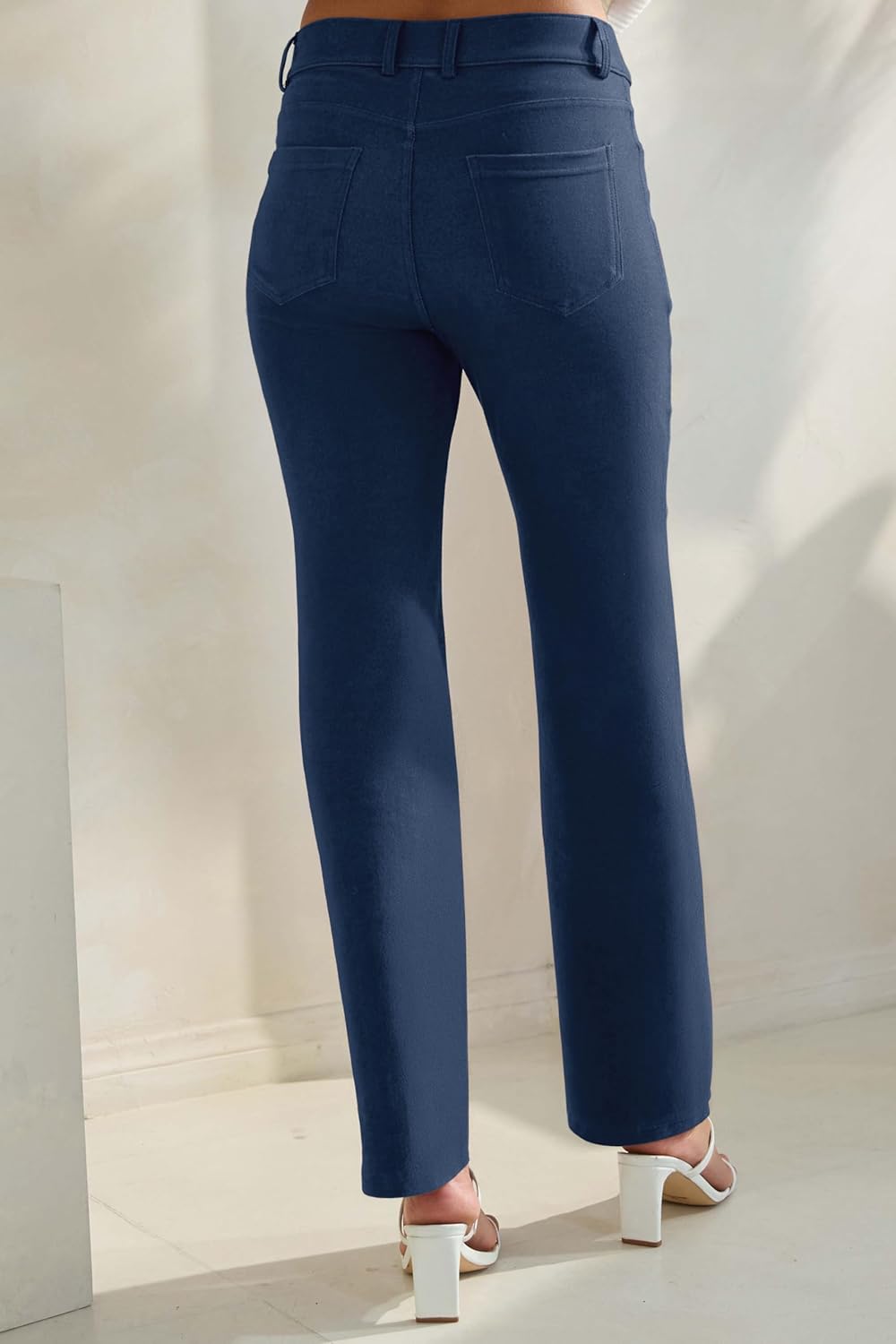 Prolific Health Women's Jean Denim Look Jeggings Straight Leg Many Colors Spandex Leggings Pants S-XXXL - Image 6