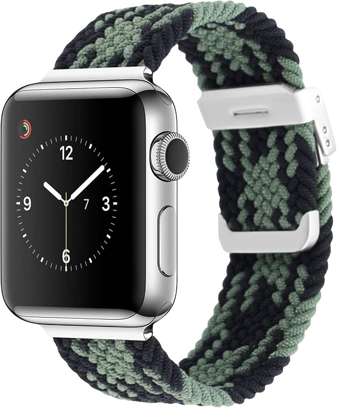 Vozehui Cinturini per orologi regolabili intrecciati compatibili con Apple  Watch 44mm 42mm Series 6, cinturino sportivo di ricambio in nylon morbido  elastico per iWatch Series 6/5/4/3/2/1/SE : Amazon.it: Elettronica