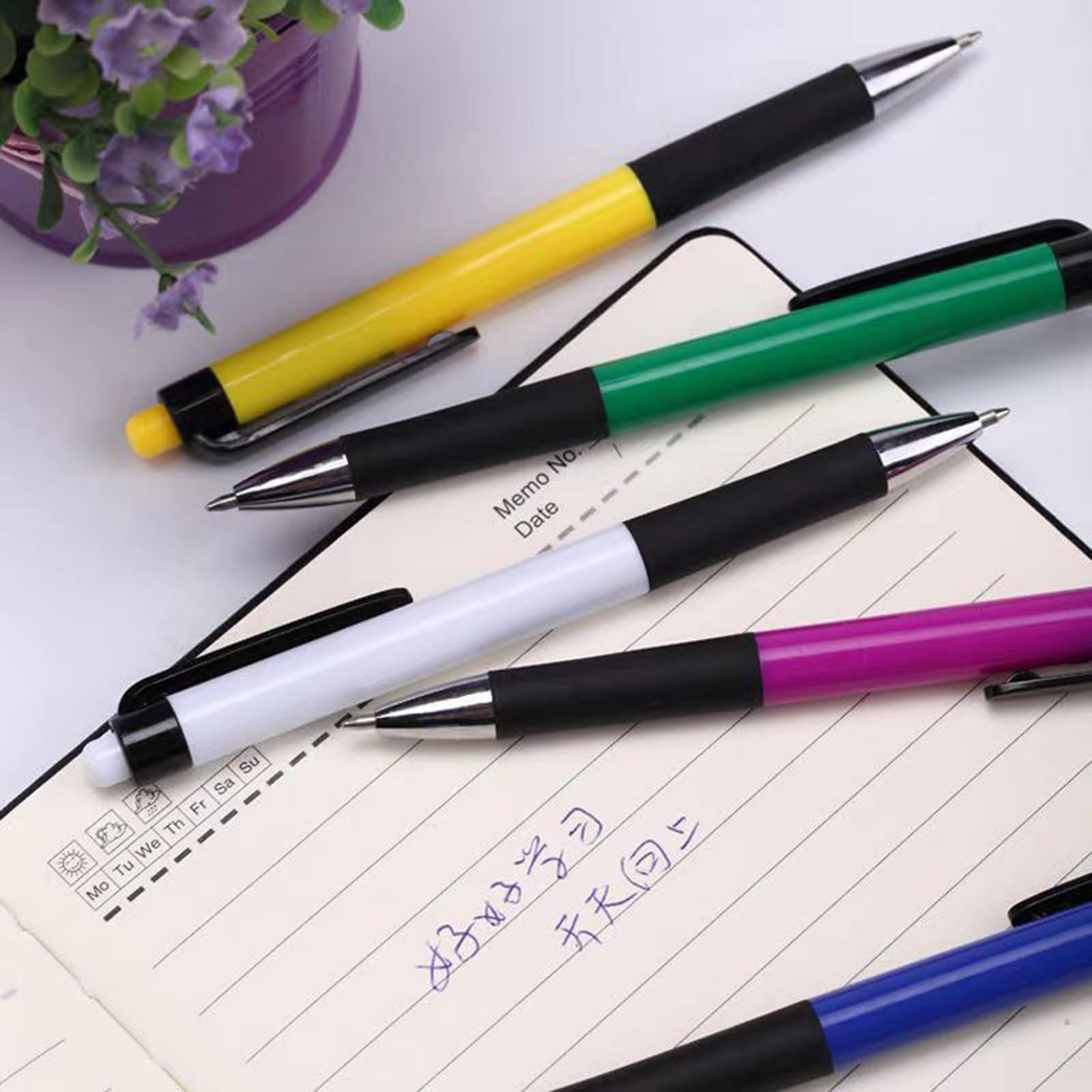 Set di 40 penne a sfera per adulti e bambini, idea regalo per studenti, penna a sfera semplice retrattile automatica