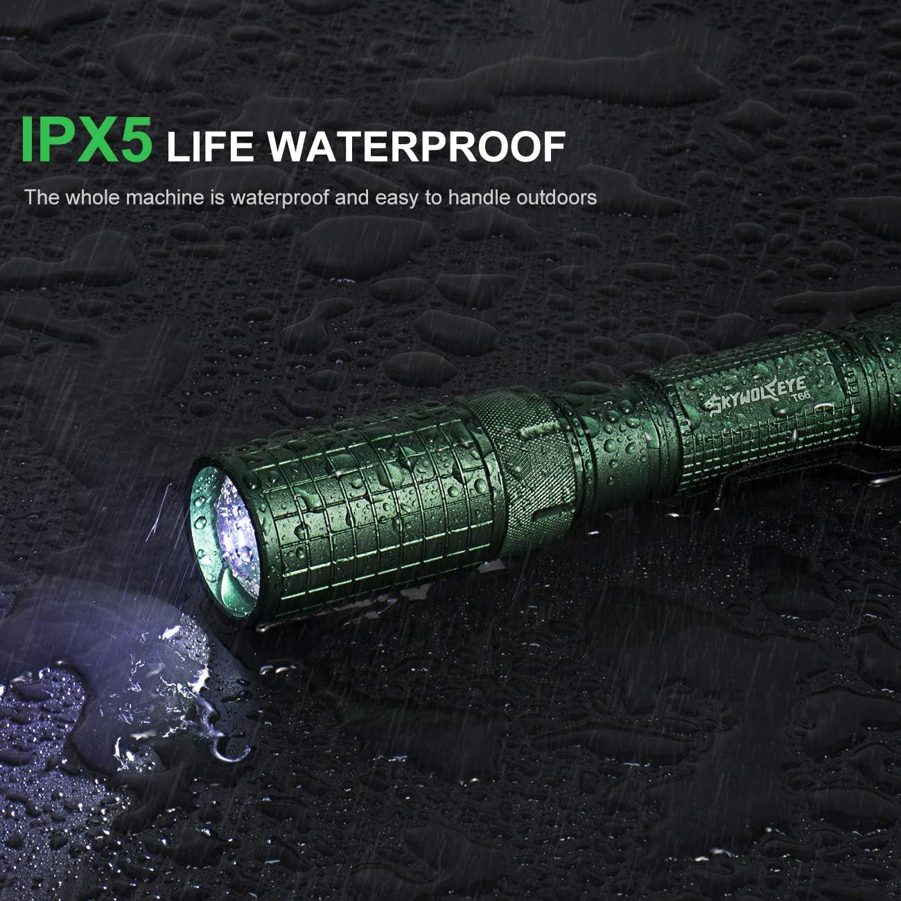 WolfonFire Flashlight Capacity Adjustable Tactical Photo