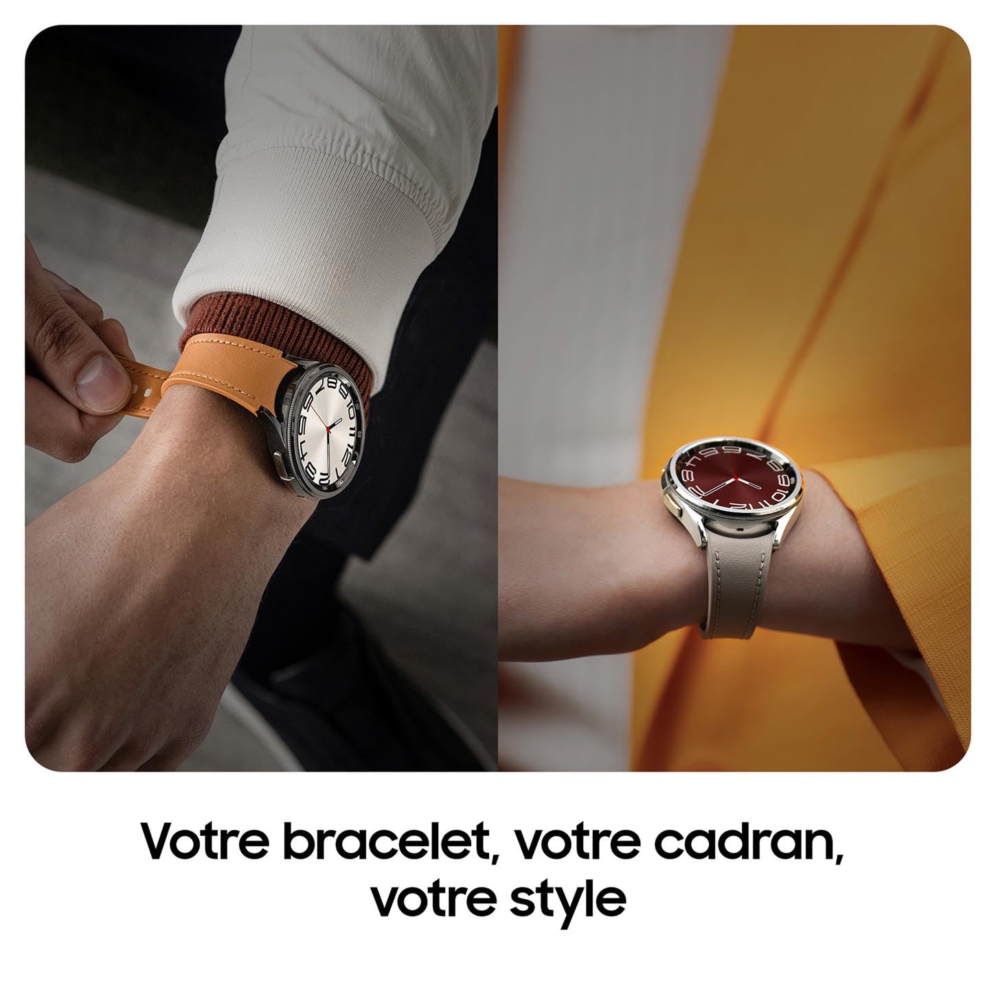 Samsung Galaxy Watch6 Classic Montre Connectée avec Chargeur, Suivi de Santé, Suivi Sportif, Charge rapide, 4G/LTE, 43mm, Argent, Exclusivité Amazon Version FR