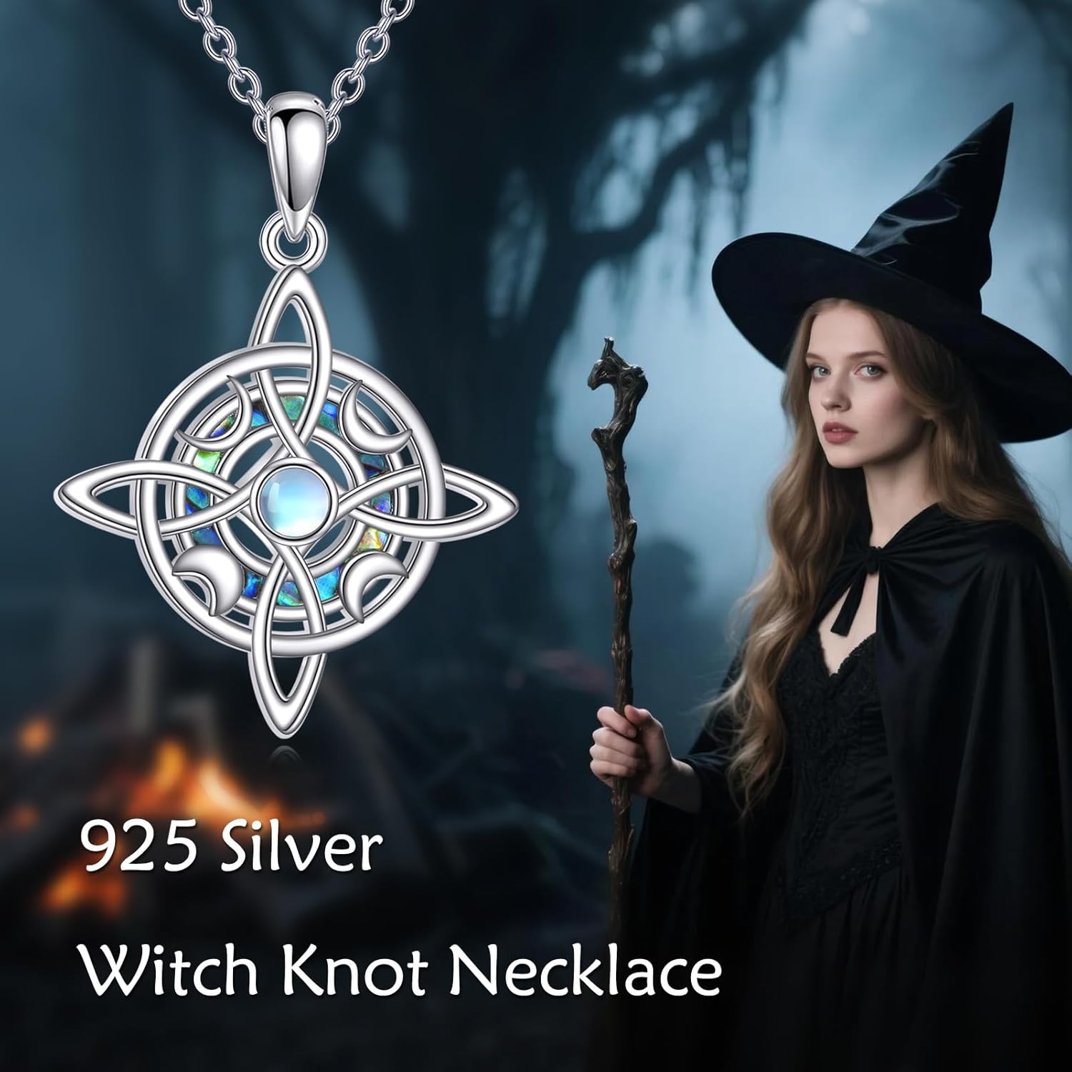 Star of David necklace for women - Twisted Infinity Necklace Handmade Jewelry for Men Women - Religious Judaica Amulet (Pendant+18+2 inch lobster clasp) - Image 4