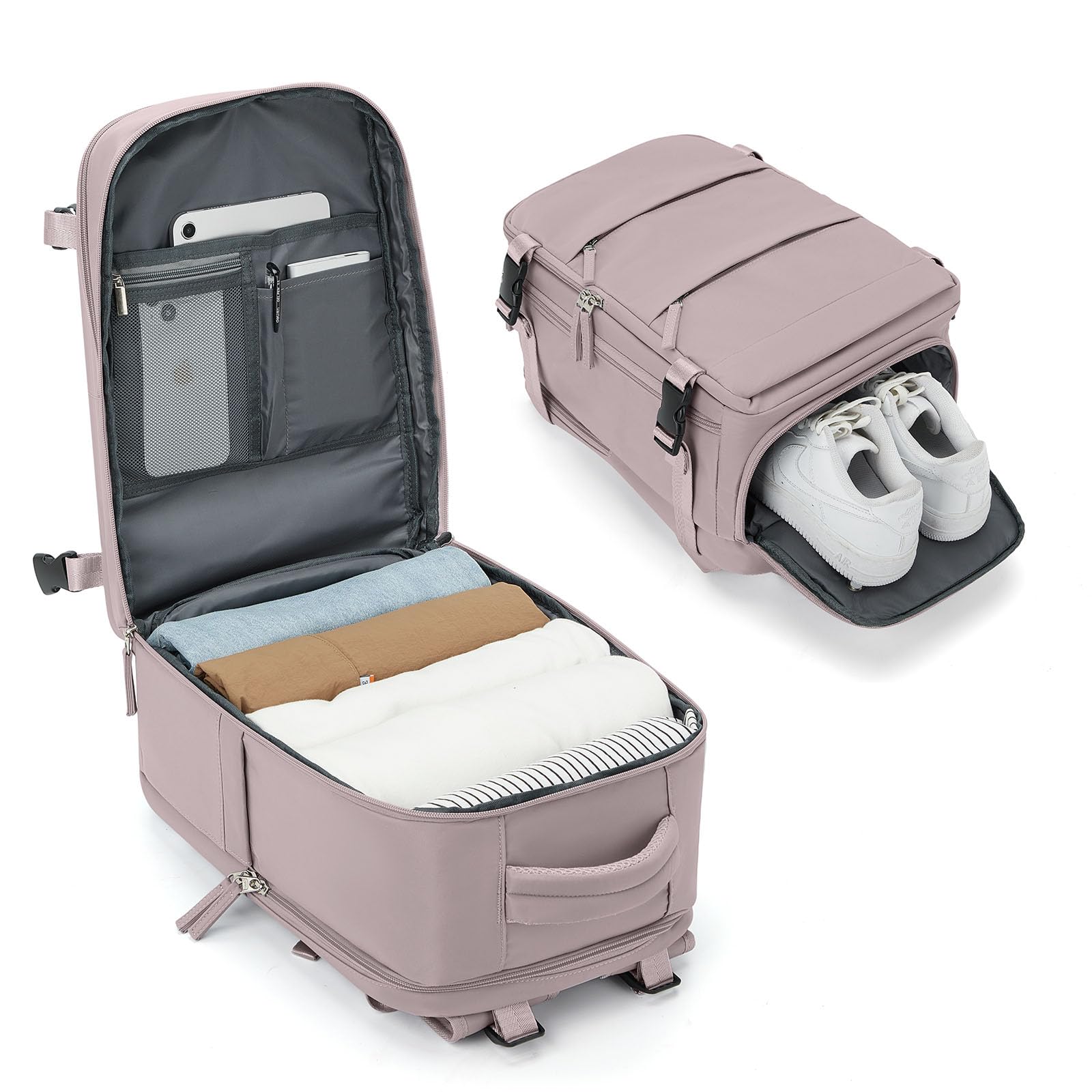 BJLFS Borse da Cabina per Ryanair 40x20x25 Bagaglio a Mano Zaino Borsa Zaino da Viaggio, Zaino da trekking,Zaino Easyjet 45x36x20,Zaino Casual per laptop da 14 pollici per scuola