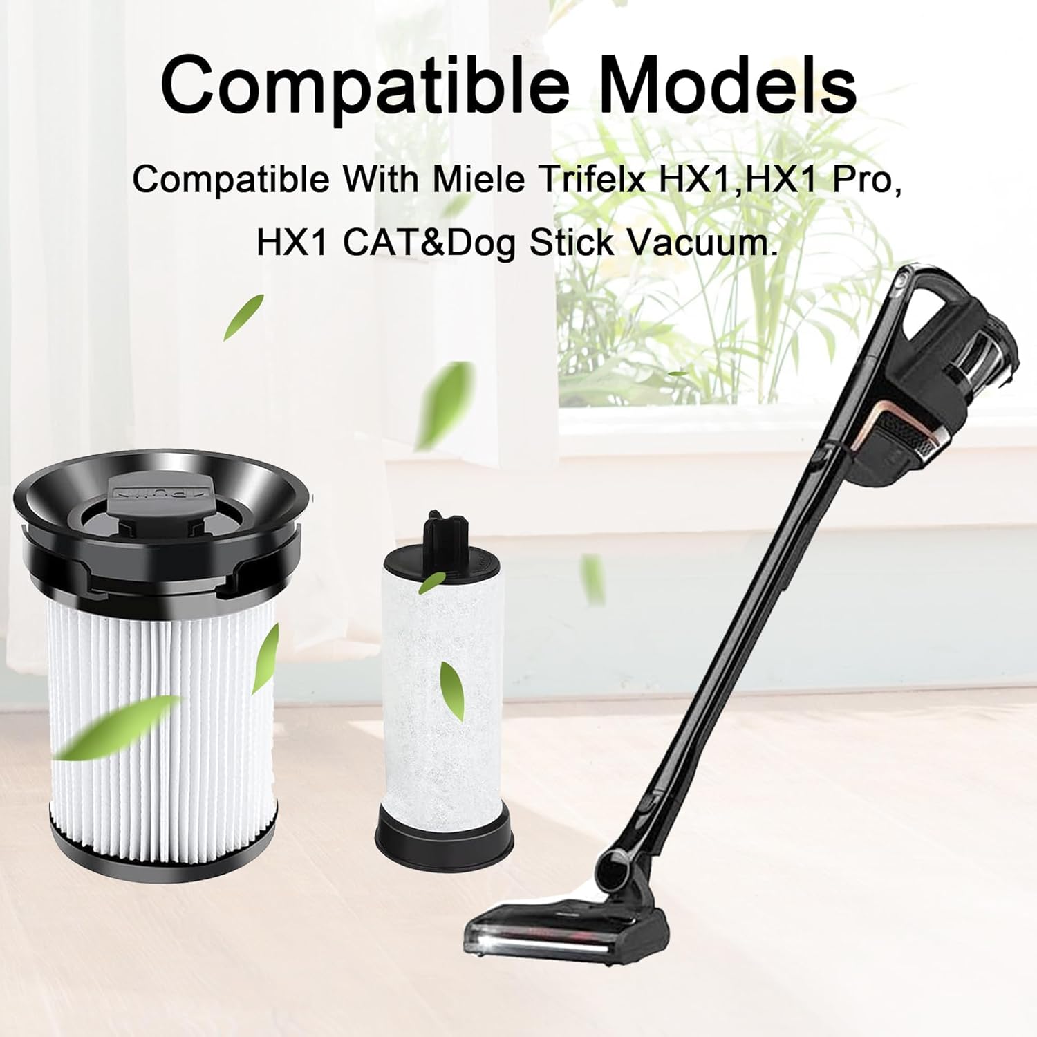 EZ SPARES 4-Pack HEPA Filter Replacement for Mie TriFlex HX1/HX1 Pro | Part #11289902 Fine Dust Filter | Compatible with HX-FSF | High-Efficiency Vacuum Cleaner Accessories